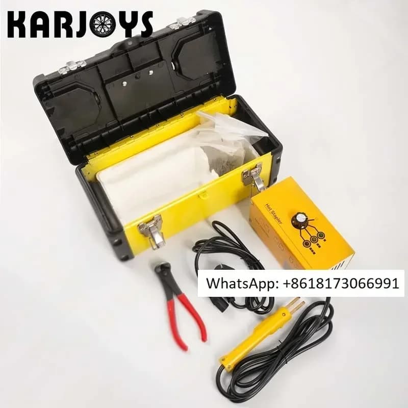 Cucitrice a caldo Saldatura di plastica Strumento di riparazione automatica Paraurti per auto Saldatore di riparazione Kit di saldatura di plastica Cucitrice a caldo Riparazione di plastica