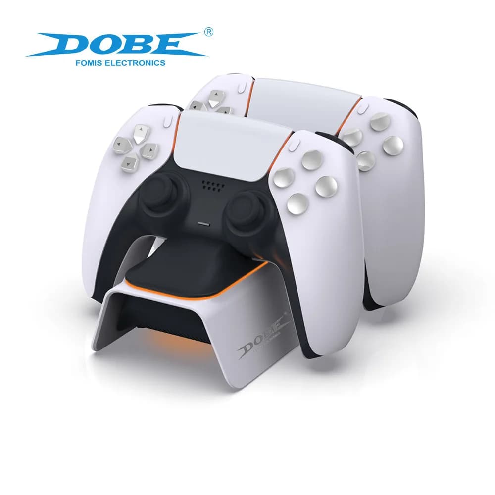 Stazione di Ricarica TP5-0521B per Controller PS5, Dock di Ricarica DualSense con Cavo Type-C, Stazione di Ricarica Rapida per Gamepad PS5