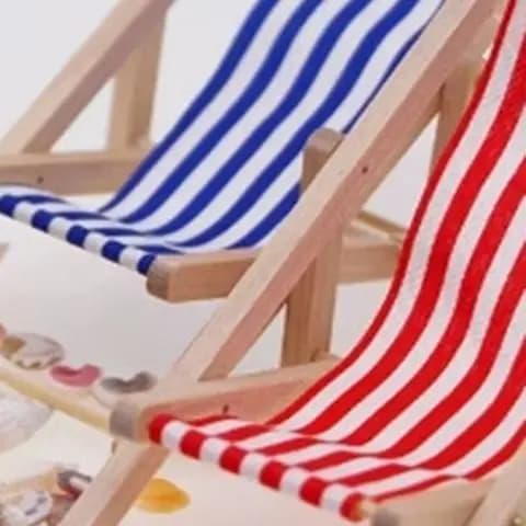 1 set mini parasole per casa delle bambole, sedie a sdraio, decorazione da giardino fatato, spiaggia estiva, micro paesaggio, accessori fai da te
