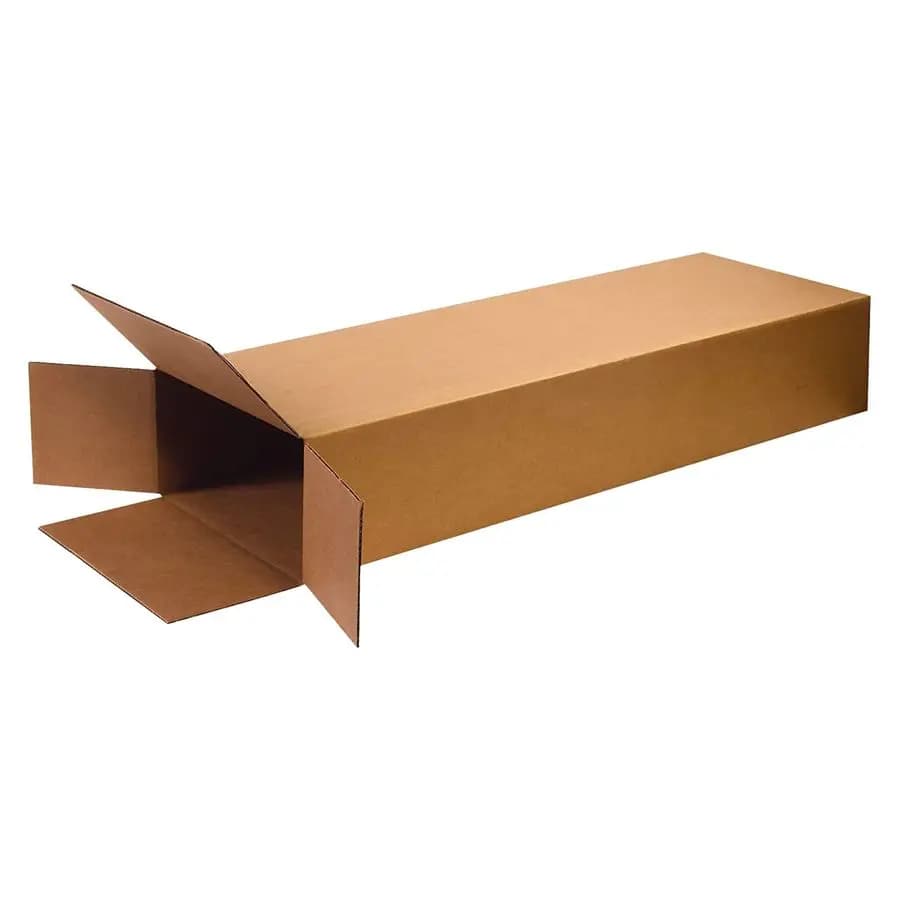 Large Side Opening Boxes, 18L x 6W x 45H, Pack of 5, Corrugated Card Boxes for Packing, Shipping & Storage, Kraft