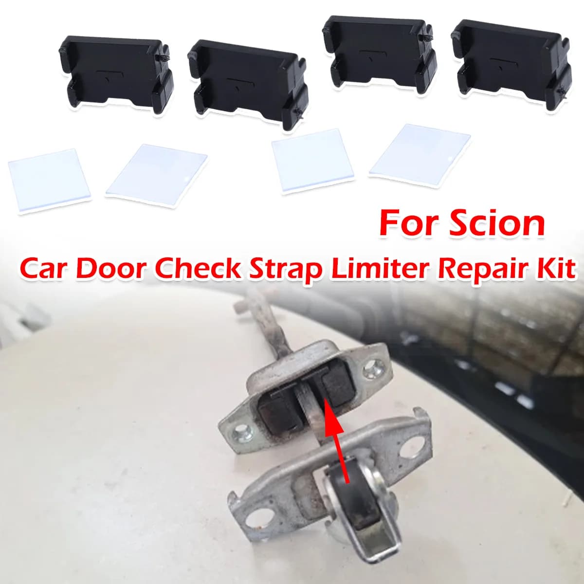 Kit 4/8 Pezzi per Limitatore di Apertura Porta Auto a 2 Porte, Ricambio per Scion xA 6 2004-2006 xB II xD