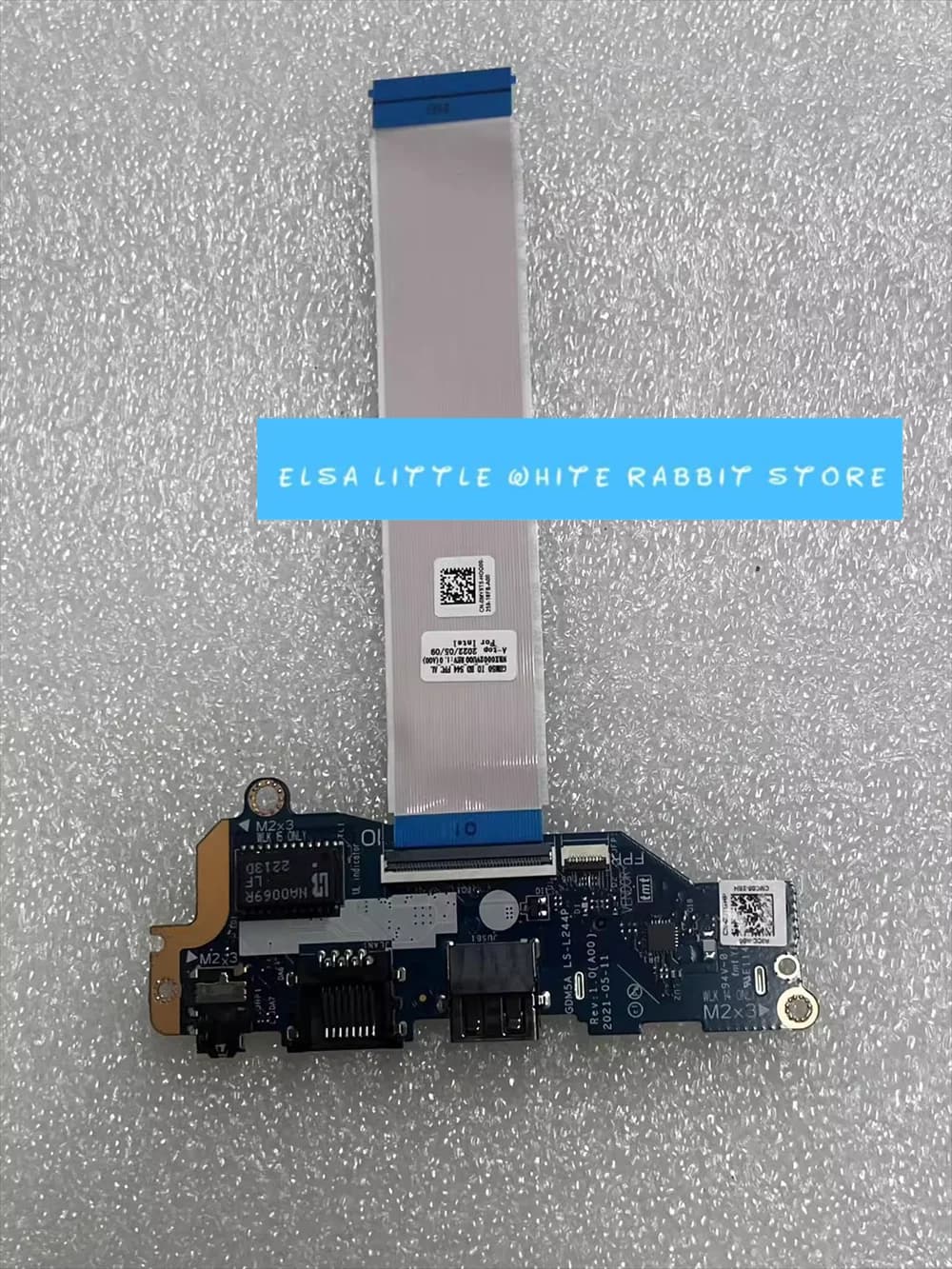 For DELL VOSTRO 3510 3515 USB AUDIO WLAN ETHERNET power button card with LS-L244P cable