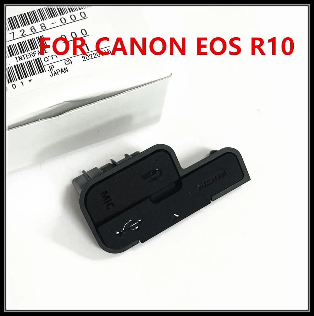 NUOVO EOS R10 Coperchio interfaccia tappo MIC compatibile HDMI Coperchio in gomma USB Porta per parte Canon EOSR10