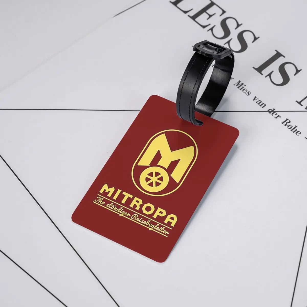 Etichette per Bagagli Mitropa, Compagno di Viaggio Affidabile, Porta Etichette per Valigie e Bagagli con Spazio per Nome, Indirizzo e ID