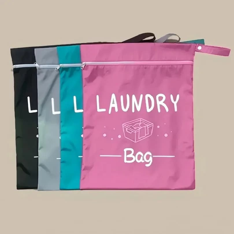 Nuove Borse da Viaggio per Bucato con Zip, Borsa Impermeabile per Bucato da Viaggio, Borsa Riutilizzabile per Indumenti Bagnati con Zip, Borsa Impermeabile per Bucato e Fitness