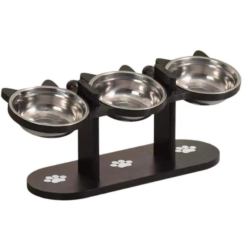 Ciotole Regolabili per Gatti, Mangiatoia Rialzata, Dispenser di Cibo e Acqua, Accessori per Gatti, Forniture per Casa, Cani Piccoli e Cuccioli