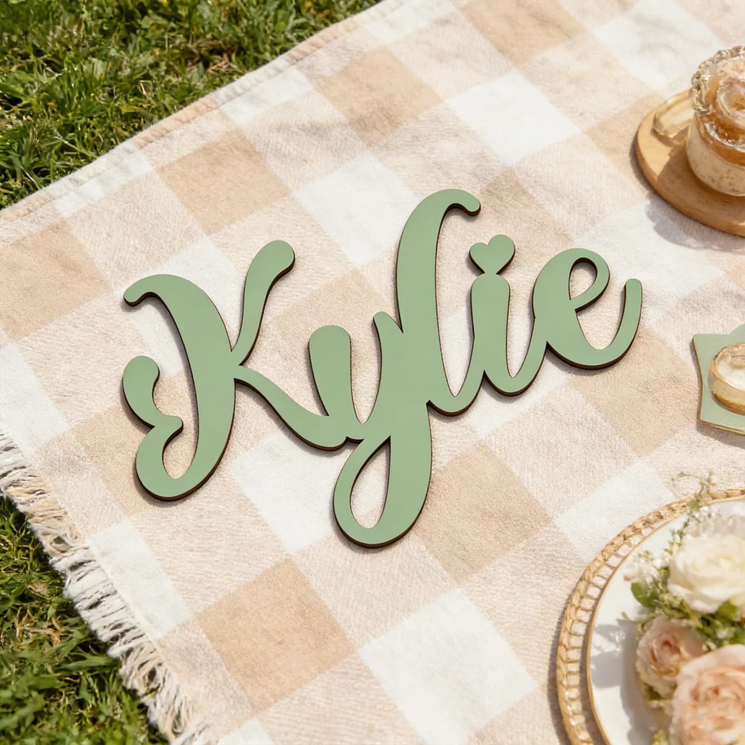 1pc Customized wooden surname brand, Customizable name, Decorations for bedrooms, offices, and children's rooms