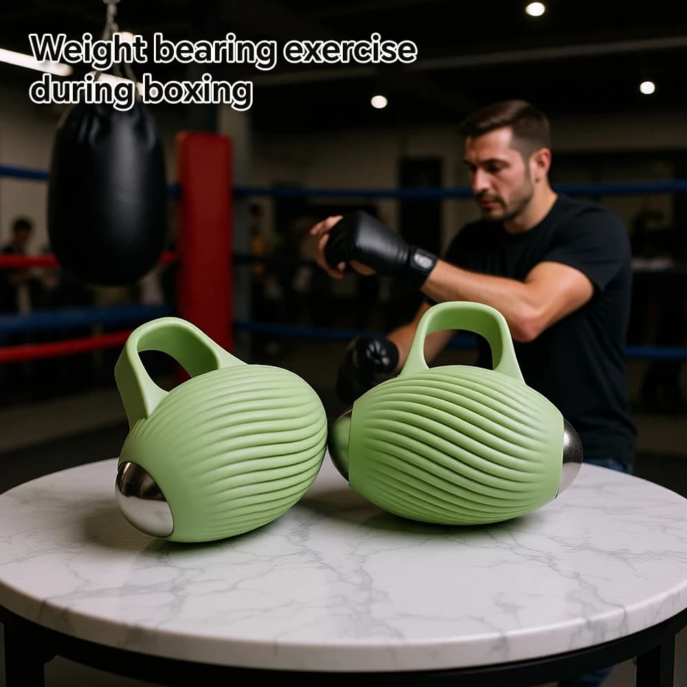 Set di campanelli per uova da boxe da 2 pezzi, campanelli professionali, allenamento per la forza dell'impugnatura da corsa, attrezzature speciali per folla fitness