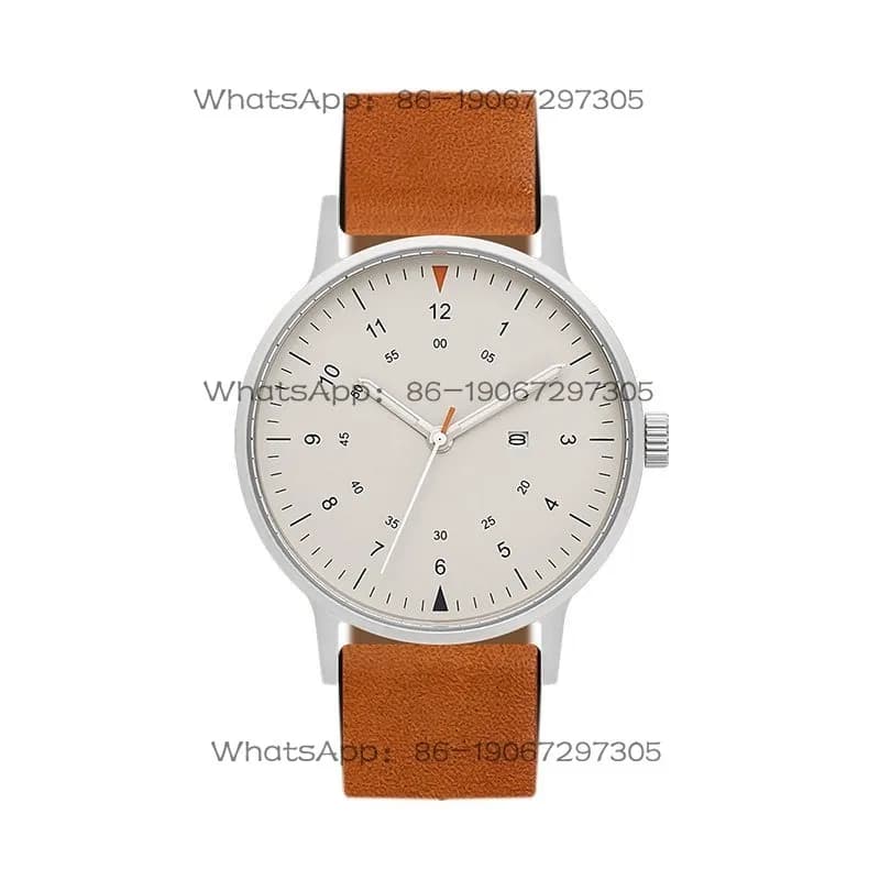 Spedizione in 24 Ore BIJOUONE Orologio dal Design Semplice e Silenzioso con Calendario Luminoso Confezione Regalo Cinturini in Pelle per Uomo e Donna