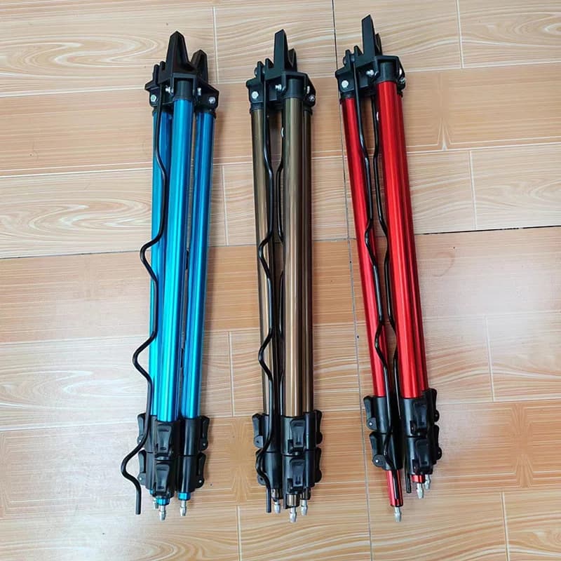 Supporto per treppiede per canne da pesca telescopiche in lega di alluminio per canne telescopiche e portatili Accessorio per attrezzatura da pesca durevole