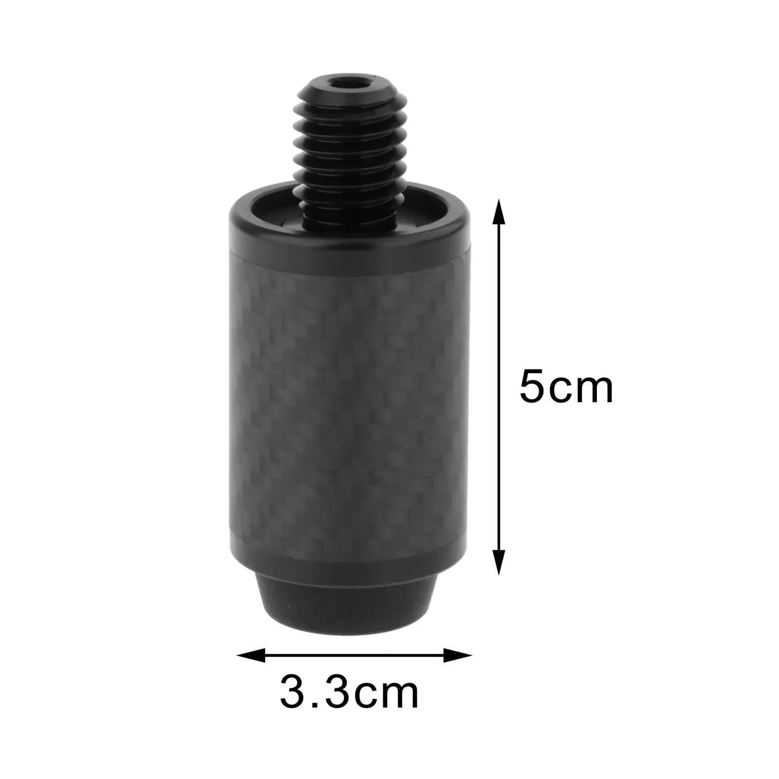 Carbon Fiber Billiard Pool Cue Extension Durable Stick Joint Attachment Lightweight Accessory for Snooker and Pool Cues