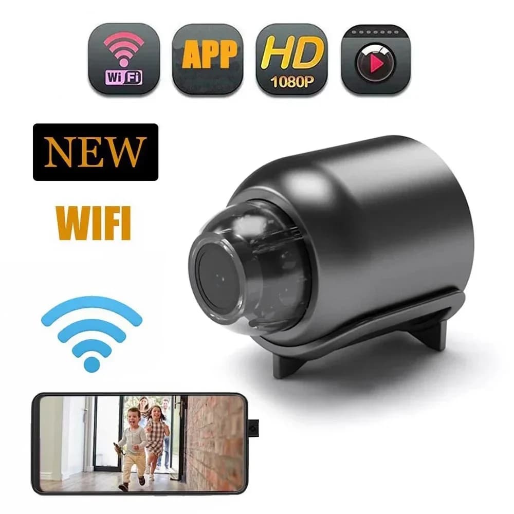 Mini telecamera 4K HD 1080p webcam wifi wireless web cam telecamere ultra spia nascosta visione notturna a infrarossi rilevamento del movimento grandangolare