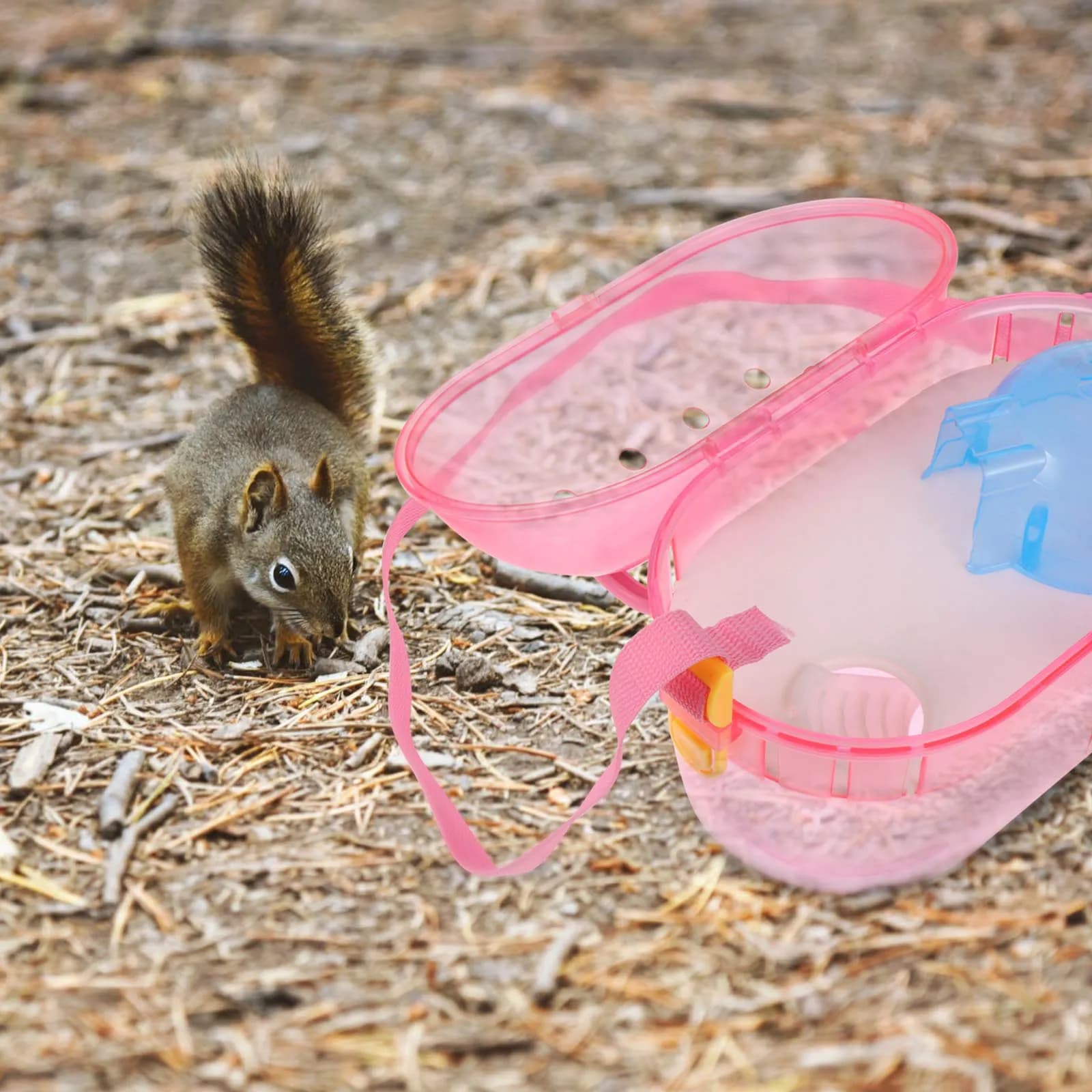 1Set Pet Transport Cage Premium Small Animal Carrier Case Detachable Design Feeder Bathtub for Hamster Chinchilla Outdoor
