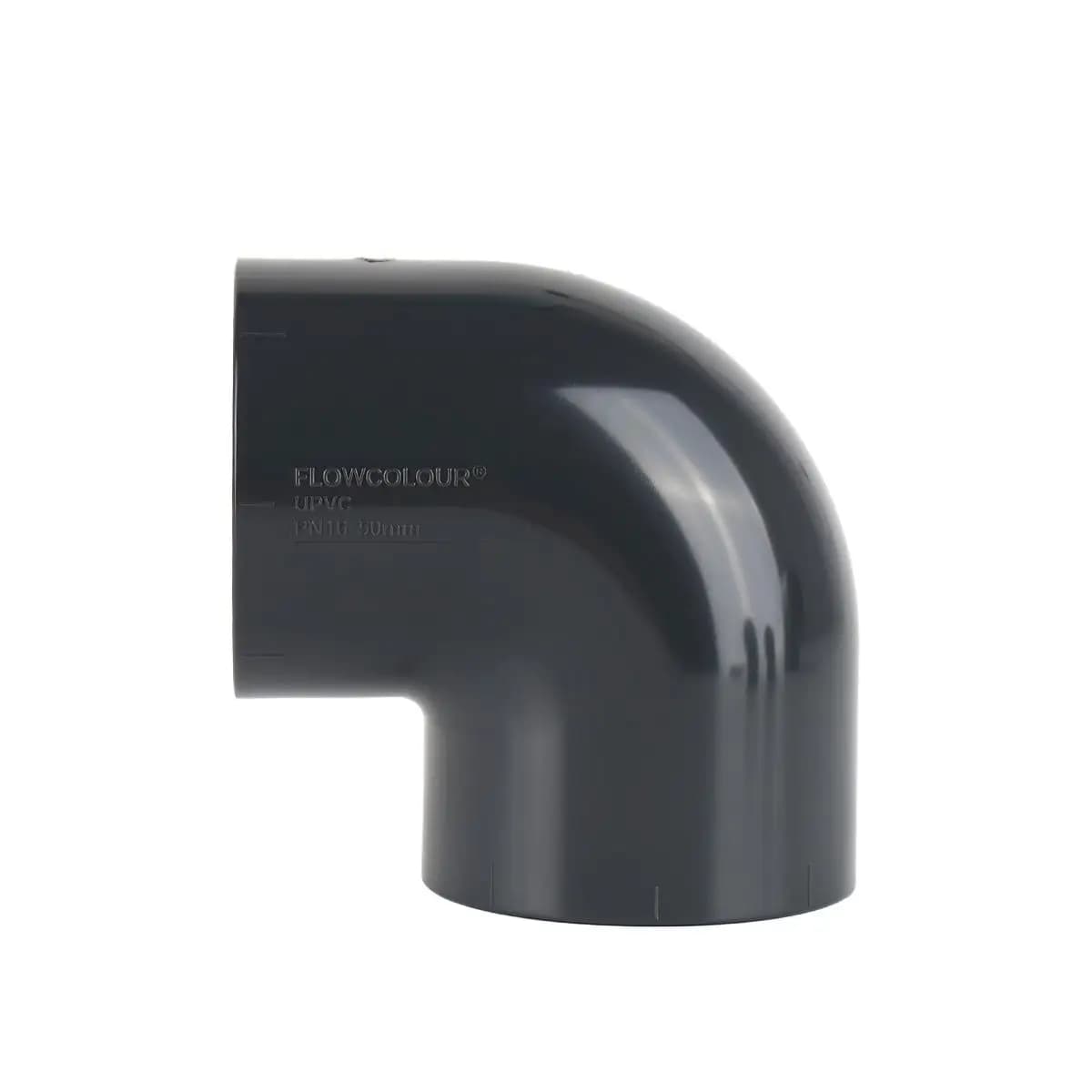 Flowcolour 20mm-63mm PVC 90 Degree Elbow UPVC Home Garden Irrigation Water Pipe Fittings Aquarium Fish Tank Tube Joints