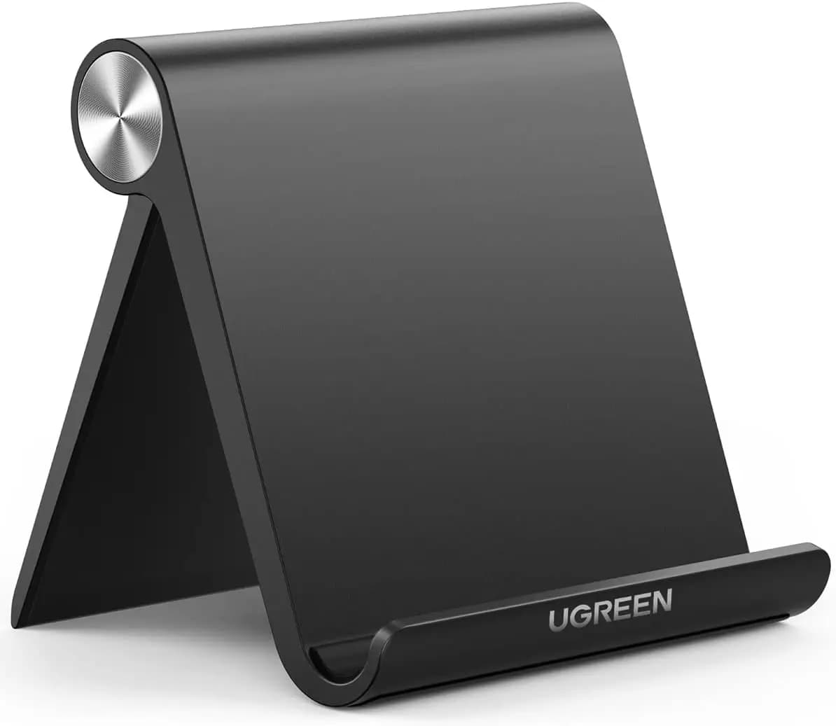 Supporto Regolabile per Tablet iPad Pro, Air, Mini, iPhone 17-12, Dock da Scrivania Portatile Nero