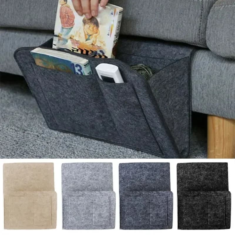 1PC Felt Bedside Caddy Bed Dorm Bunk Organizer Storage Pocket for Organizing Tablet Magazine Phone Small Things HolderCrafts
