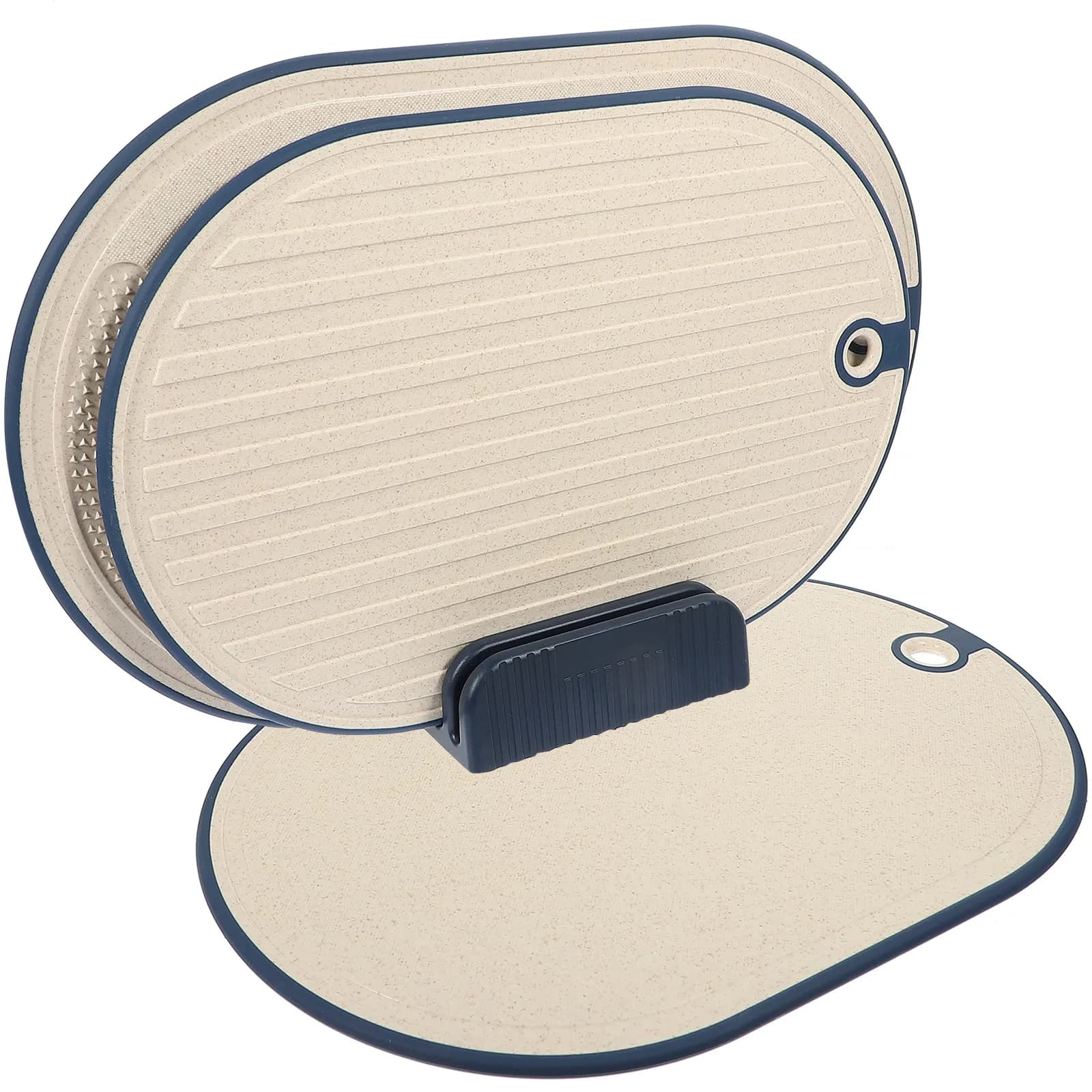 1Set Premium Odorless Plastic Cutting Board Anti-Skid Smooth Surface Easy Clean Multi-Use Kitchen Tool for Home Restaurant Hotel