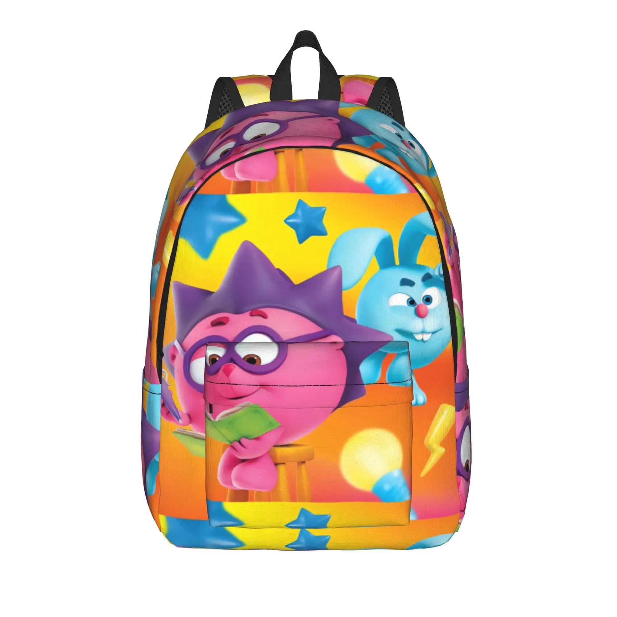 Kikoriki Backpack Boy Polyester Sport Backpacks Lightweight Fun High School Bags Rucksack