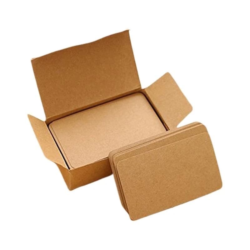 652D 200Pcs Double Sided Blank Index Flash Cards for Writing, Drawing, DIY Game Cards