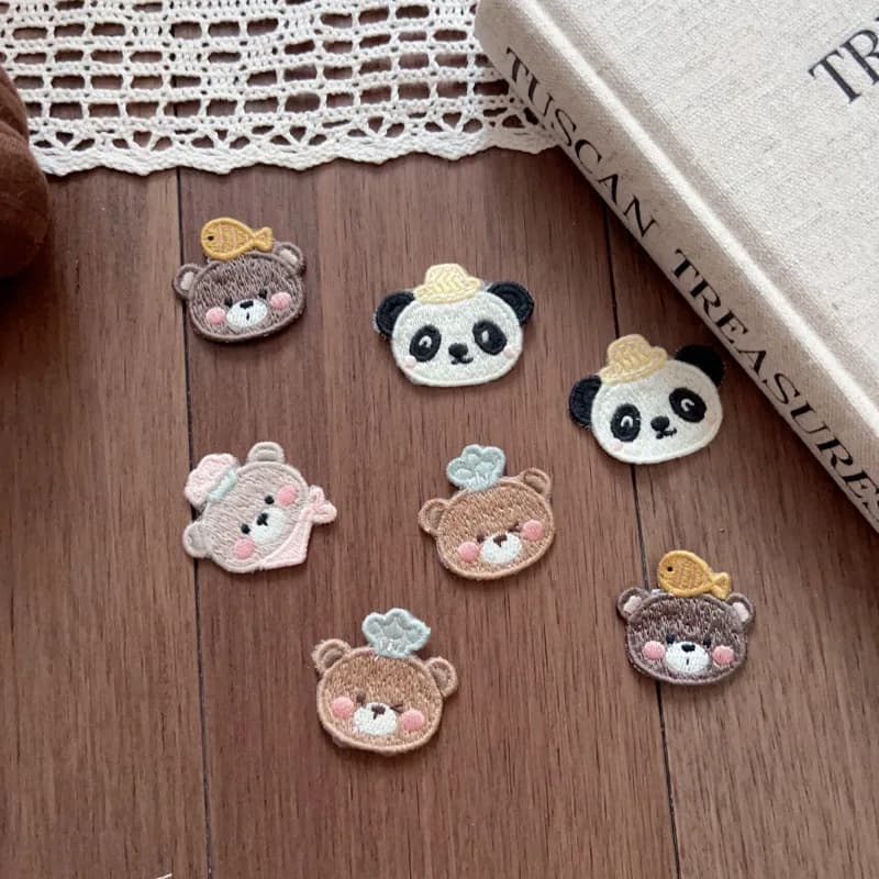 Cartoon Cute Animal Fabric Patch Embroidered Iron on For Shoes Hat Socks Kids Clothing Decoration High Quality