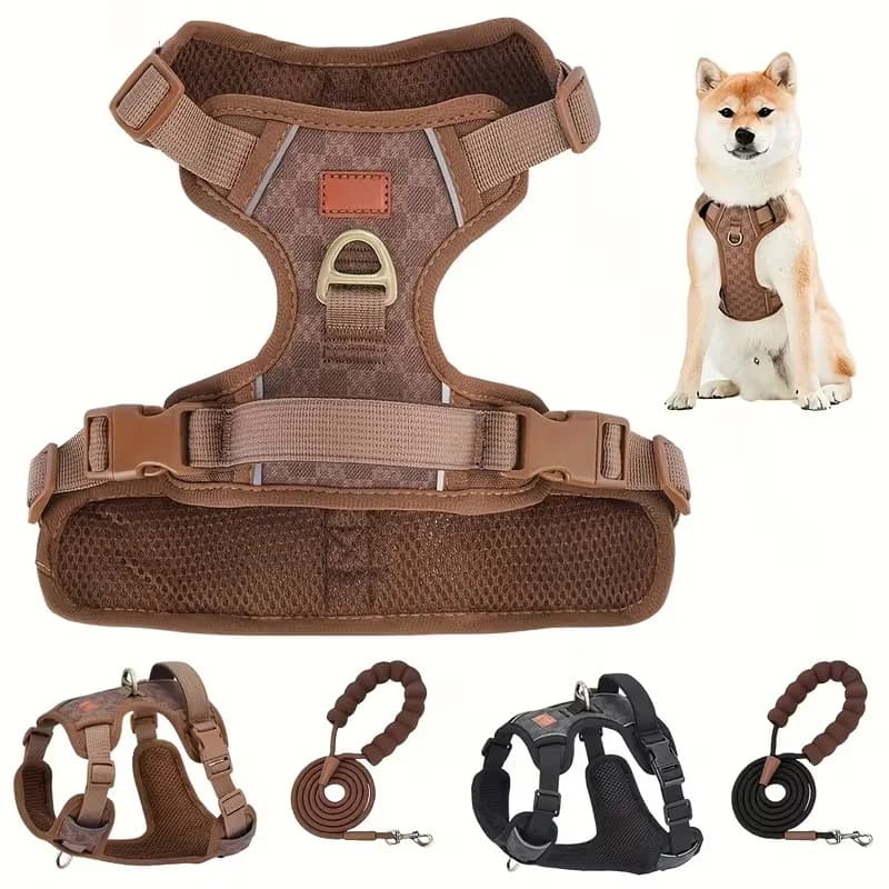 Macaron Pet HARNESS Small and Medium-sized Dog Explosion-proof Charging Dog Walking Rope Traction Rope Supplies Prevent Slipping