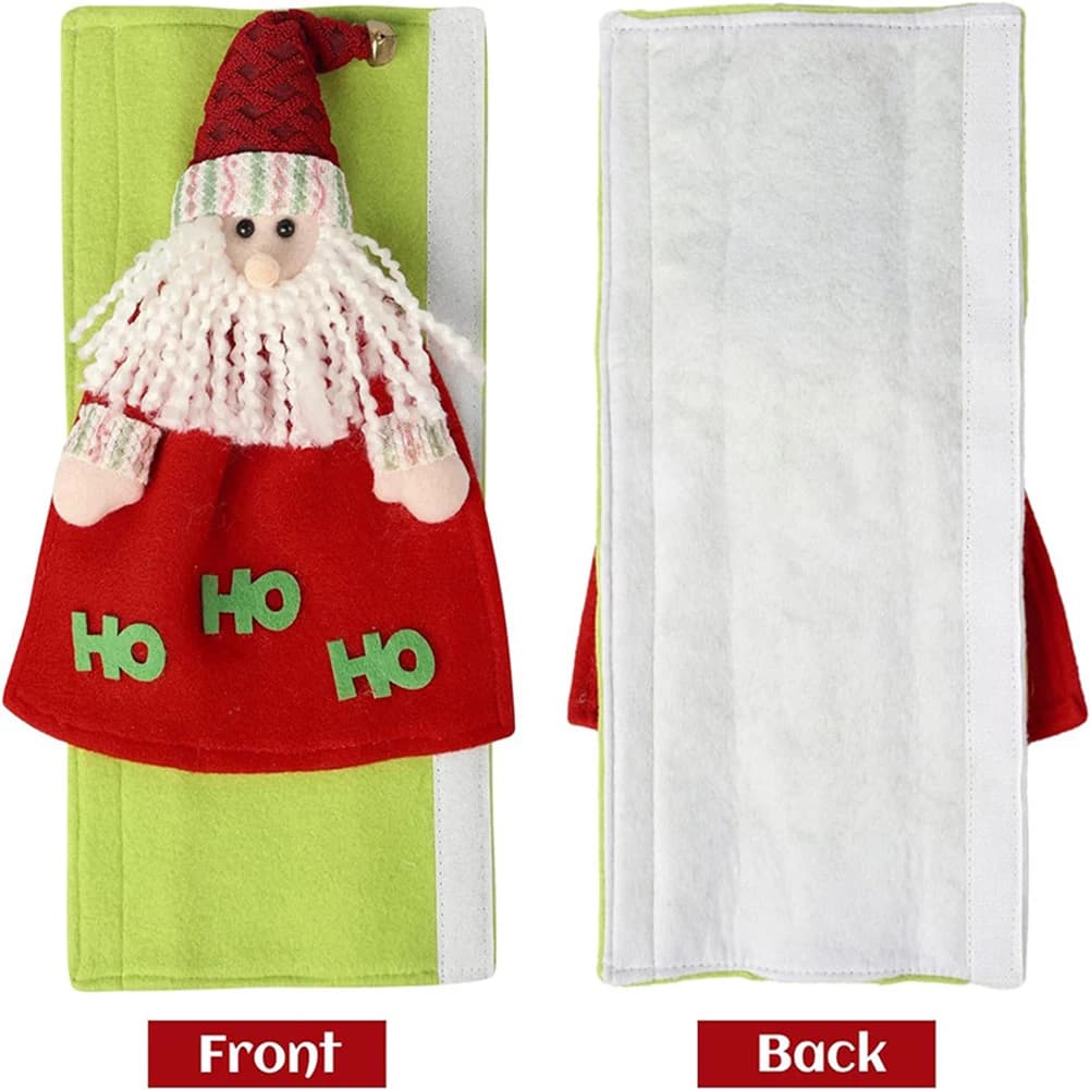 3 pezzi Holiday Snowman Kitchen Appliance Handle Covers Set di 3 decorazioni per cartoni animati per frigoriferi forno a microonde decorazioni per la cucina