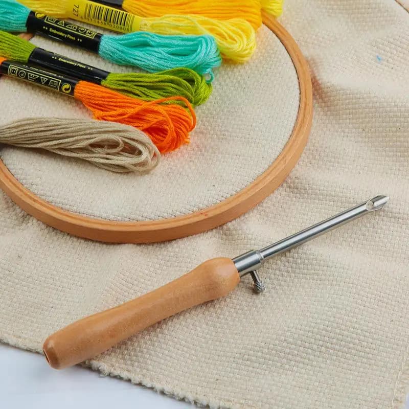 5Pcs Simple Adjustable Punch Needle Set For DIY Embroidery Crafts Needles