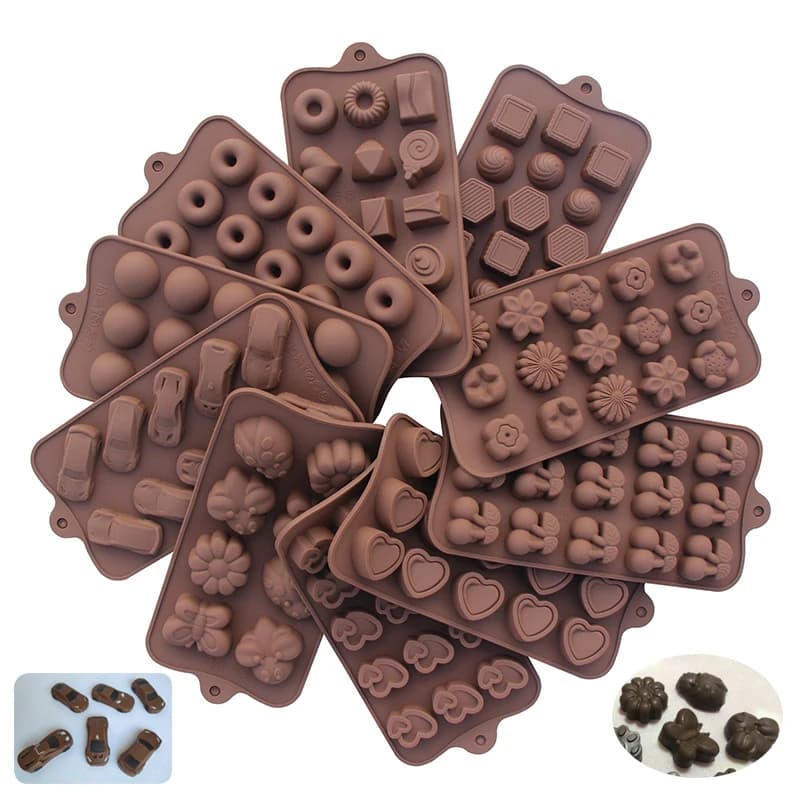 (59-87) Stampo per caramelle al cioccolato fatto a mano Stampo per gelatina Budino Stampo per ghiaccio Insetto Rosa Stampi in silicone a forma di cuore Strumento di cottura