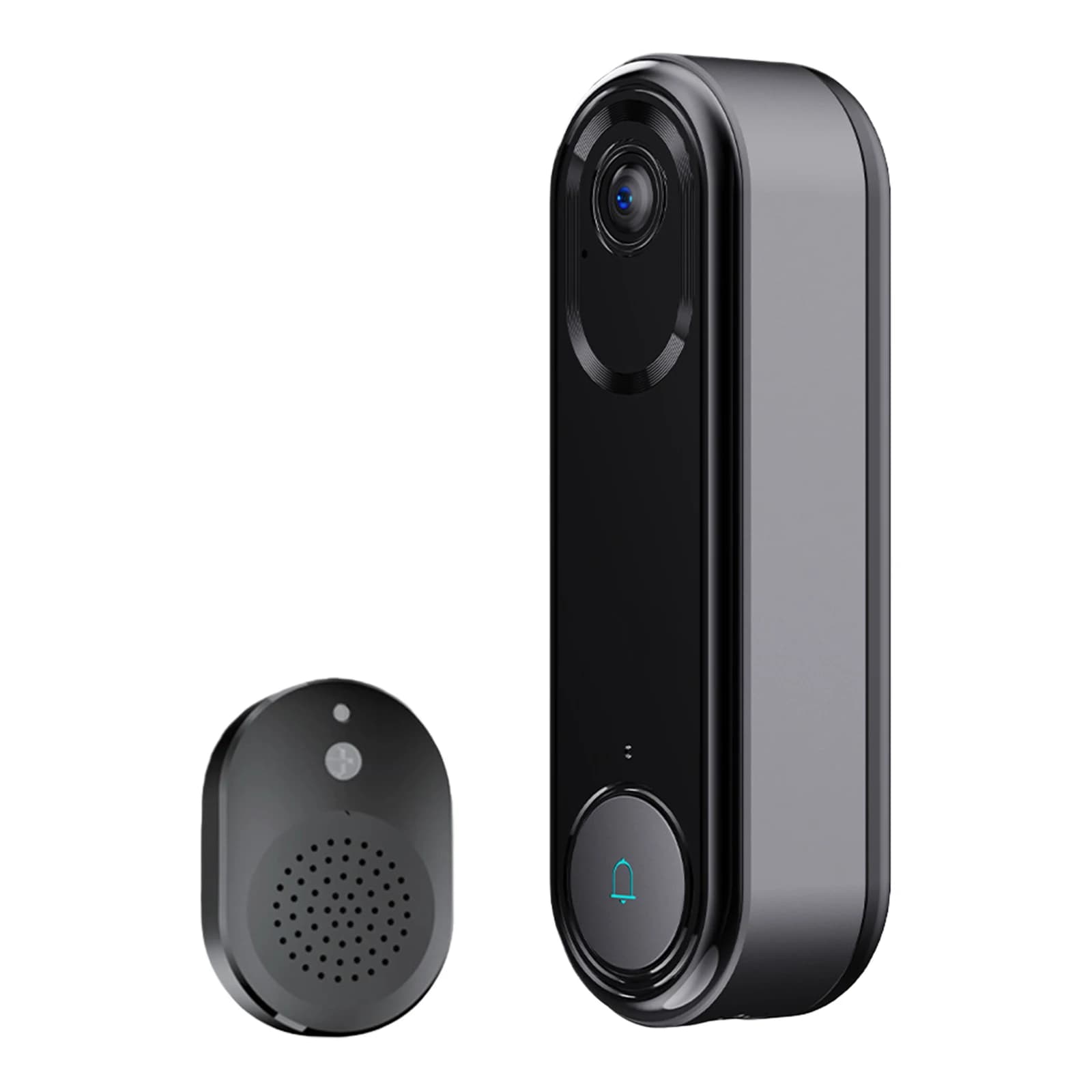 Campanello WiFi con Telecamera Audio Bidirezionale Videocitofono Wireless con Rilevamento Umano Visione Notturna Archiviazione Cloud per Casa