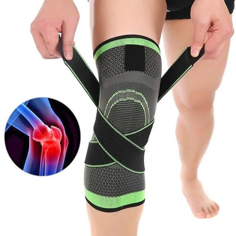 1PC di Sostegno del Ginocchio Compressione del Ginocchio Brace Professionale di Protezione del Ginocchio Pad Traspirante Fasciatura Al Ginocchio Brace Basket Tennis Ciclismo