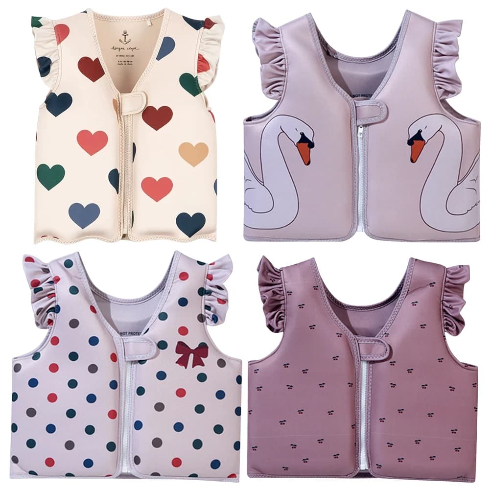 Giubbotti di salvataggio per bambini costume da bagno per bambini giubbotto di salvataggio per bambini gilet da bagno gonfiabile aiuto per il nuoto abbigliamento di galleggiamento accessori per piscina
