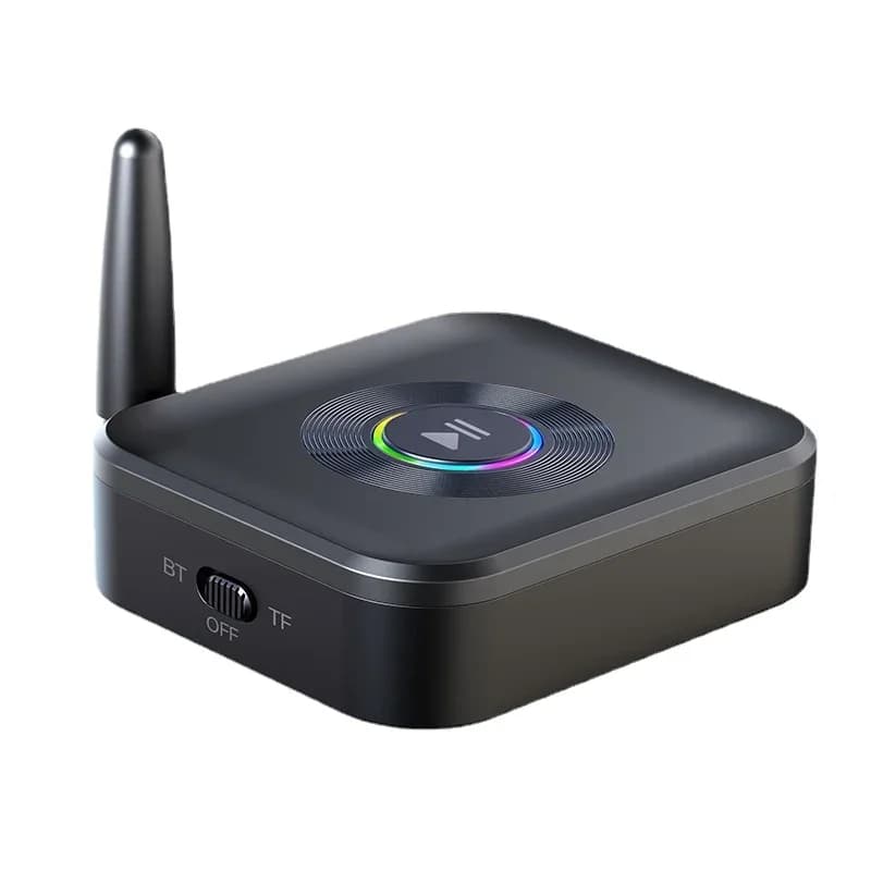 Ricevitore Bluetooth GR01 con slot per scheda SD e antenna - Amplificatore per altoparlanti vivavoce per auto, convertitore Bluetooth da 3,5 mm, 128 caratteri.