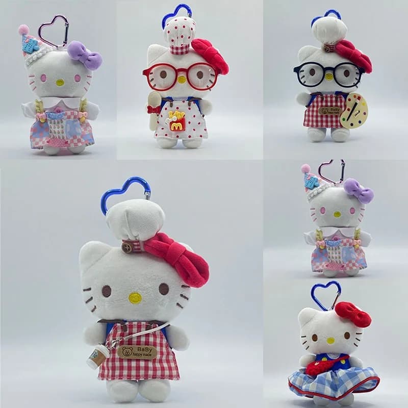 Accessories Kawaii Sanrio Hello Kitty, Chef's Square Gonna Series, Handbag Pendants, Keychains, Decorations, Gifts Girls' Perfect