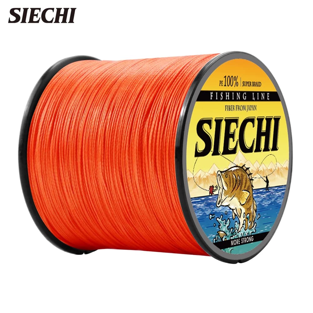 Linea intrecciata SIECHI 4X 300m 500m 1000m 9 colori Max Drag 80 LB Line multifilamento PE Line per accessori per la pesca in mare in acqua salata