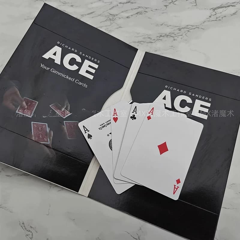 ACE di Richard Sanders Trucchi magici con le carte Oggetti di scena del mago Illusioni da vicino Espedienti + Video Tutorial Trucchi magici Strada