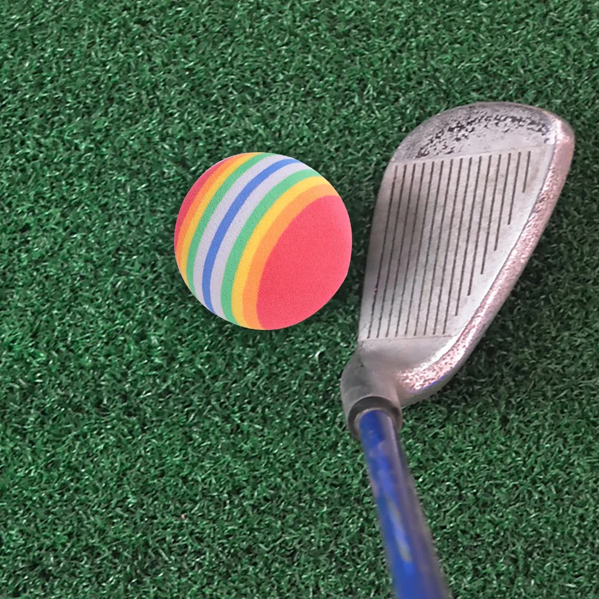 Palla da allenamento da 10 pezzi, aiuto per l'allenamento indoor, morbida, leggera, flessibile, per allenamento da golf, sicura per i mobili