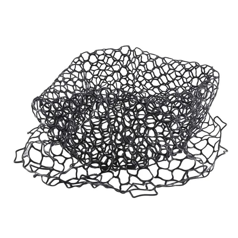 Rete da pesca pieghevole di ricambio, rete multifunzionale per la cattura di pesci, nera, 55 cm, 1 pezzo
