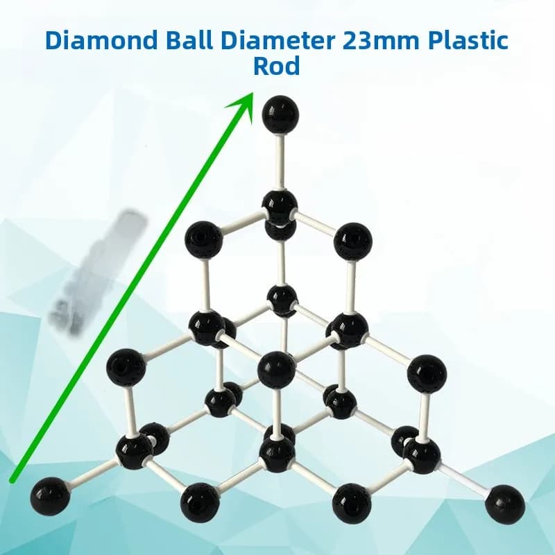 Modello di Struttura Diamantata Sfera di Cristallo Diametro 2m Asta in Plastica Modello Statico Giocattolo Prodotto Universale G dalla Cina