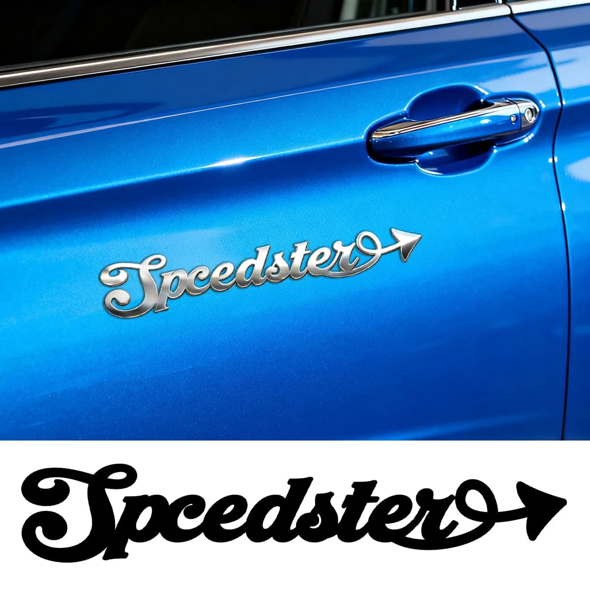 Adesivo 3D in metallo con font Arrow Art per bagagliaio auto, carrozzeria, personalizzato con il tuo NOME, impermeabile, logo, emblema, distintivo, decorazione per auto