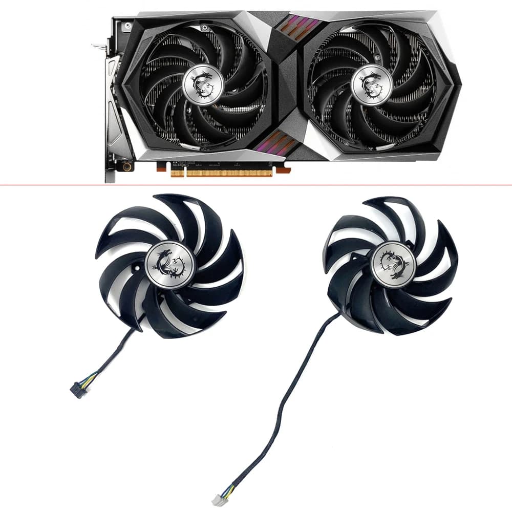 Ventola di raffreddamento per MSI GeForce RTX 3060 GAMING X GeForce RTX 3060 Ti GAMING X 8G LHR VENTI per schede video 95MM PLD10010B12HH