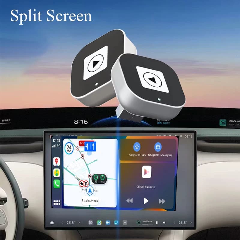 CarPlay 2in1 adapter from wired to wireless Gallop Sprite, dongle Android Auto Plug and Play, Smart AI Box for Toyota, Volvo, VW, Peugeot