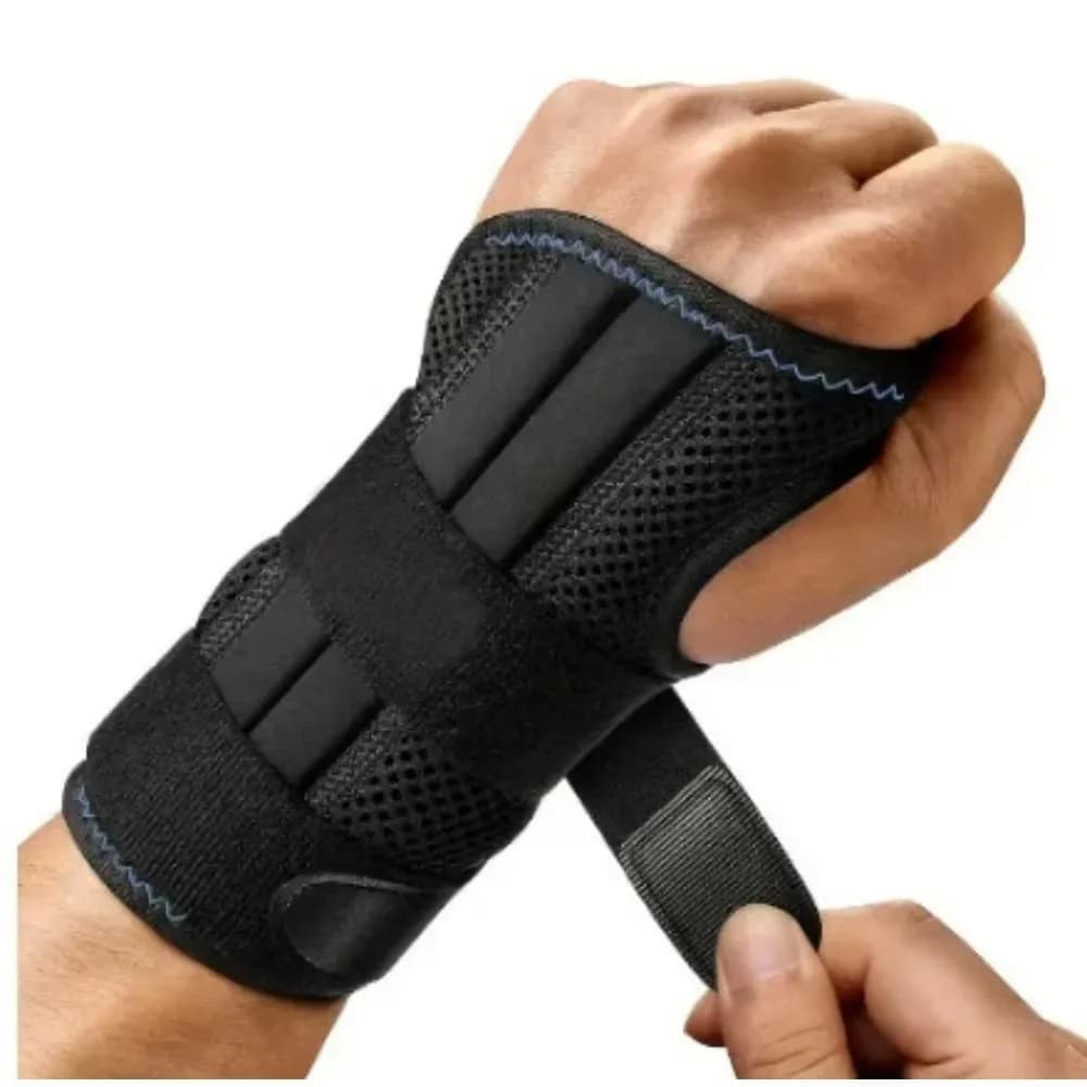 Supporto Stabilizzatore per Polso con 3 Stecche Regolabili, Protezione per Tendiniti e Artrite, Sollievo dal Dolore