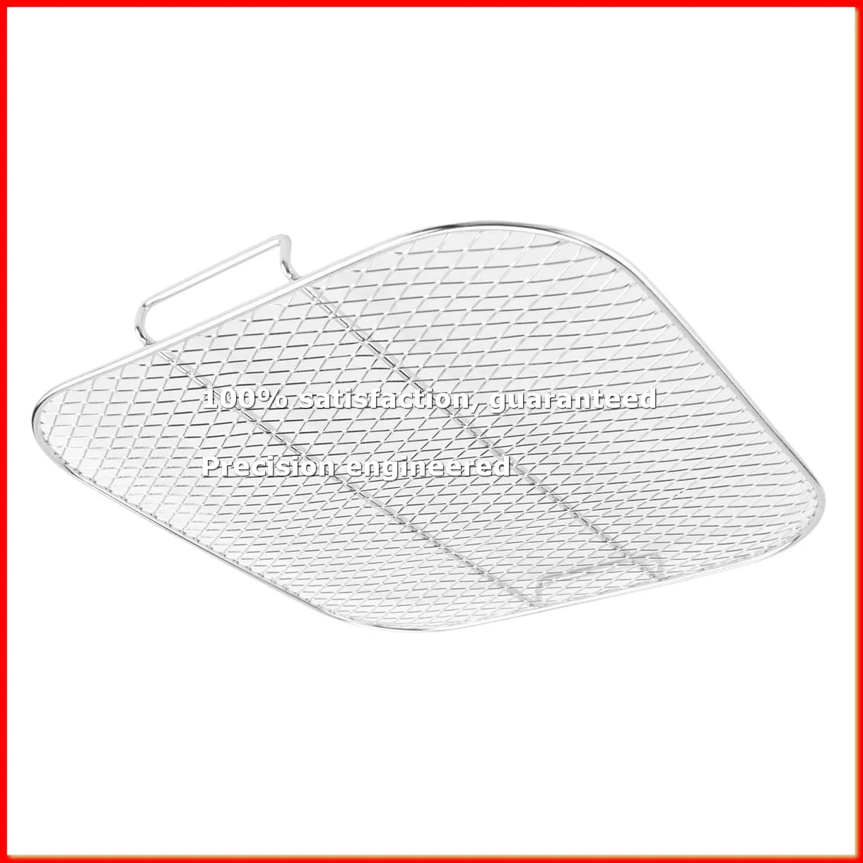 Griglia per Friggitrice ad Aria a Due Livelli, Accessorio in Acciaio Inox per Essiccatore, Griglia Multistrato per Friggitrice ad Aria 4.2-5.8QT-A22U