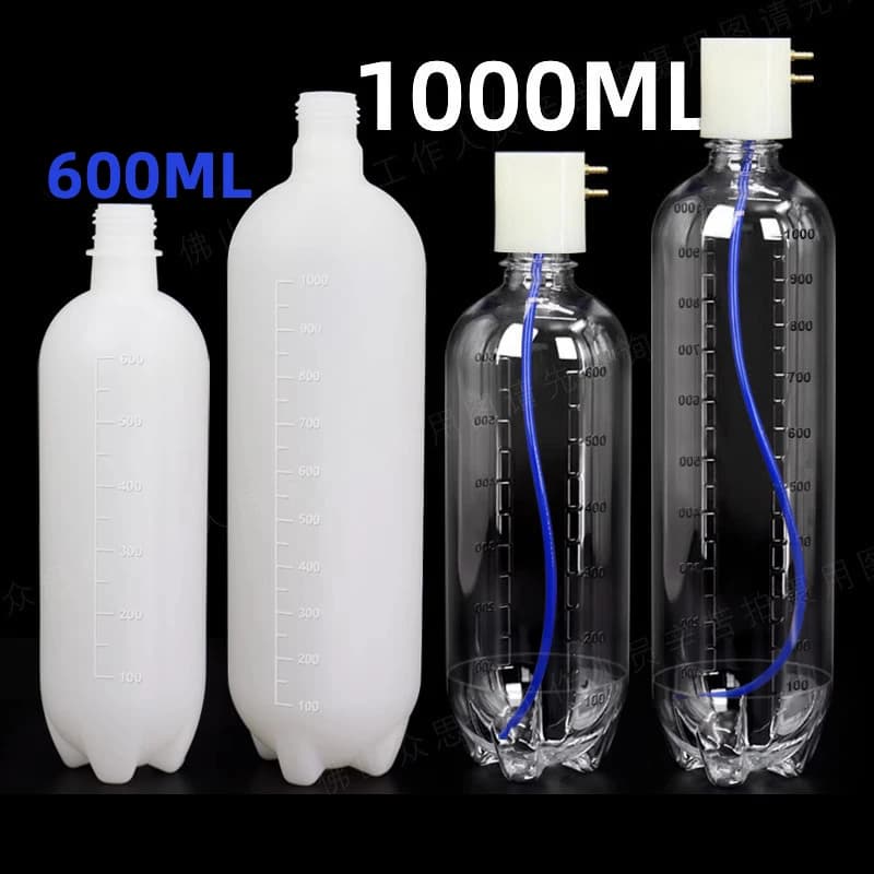 Dental Chair Water Storage Bottle 600ML 1000ML Water Storage Bottle Transparent Purified Water Turbine for Turbine Tools Lab
