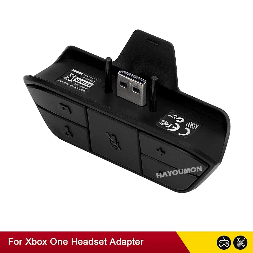 Per Xbox ONE Adattatore per cuffie stereo Convertitore per cuffie con microfono audio Regolare il controller dell'equilibrio audio Accessori per jack audio da 3,5 mm