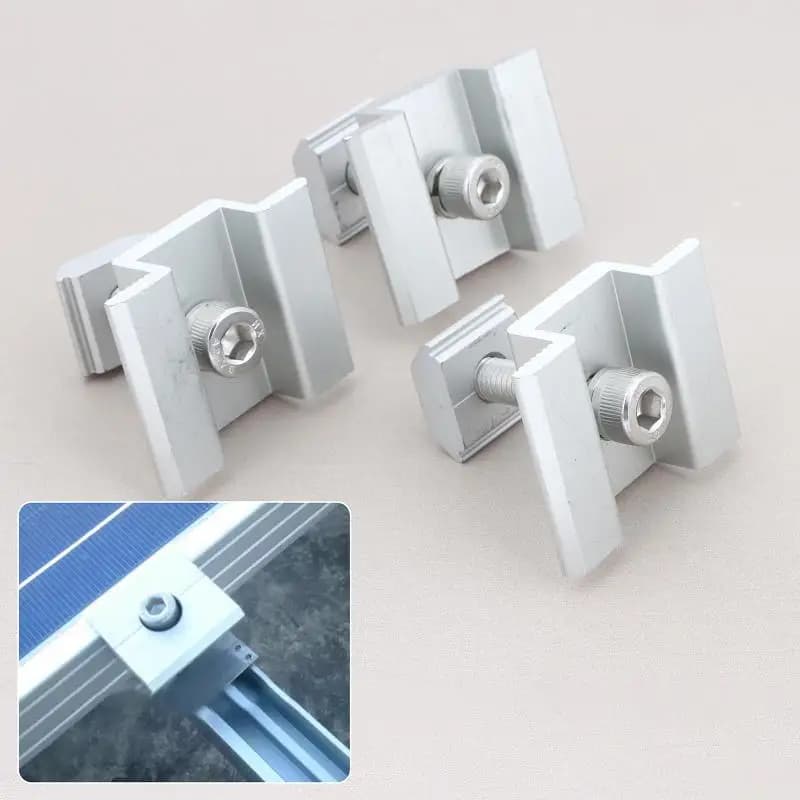Aluminum Solar Panel Mount Support 1 3Pcs Fits Framed And Frameless Panels Roof Ground Horizontal Vertical Mounting