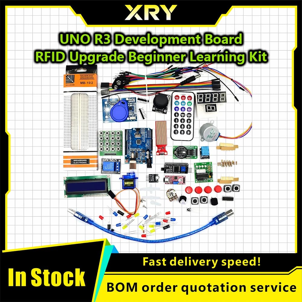 XRY RFID Starter Kit per Arduino per Raspberry PI per UNO R3 Versione aggiornata Learning Suite KIT elettronico fai da te
