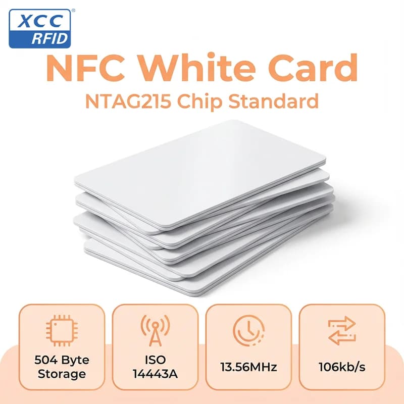 Tag NFC NTAG215 vuoti per produzione di giochi, copia di tag in PVC da 13,56 MHz, tag RFID TagMo per automazione personale del telefono, schede da 504 byte