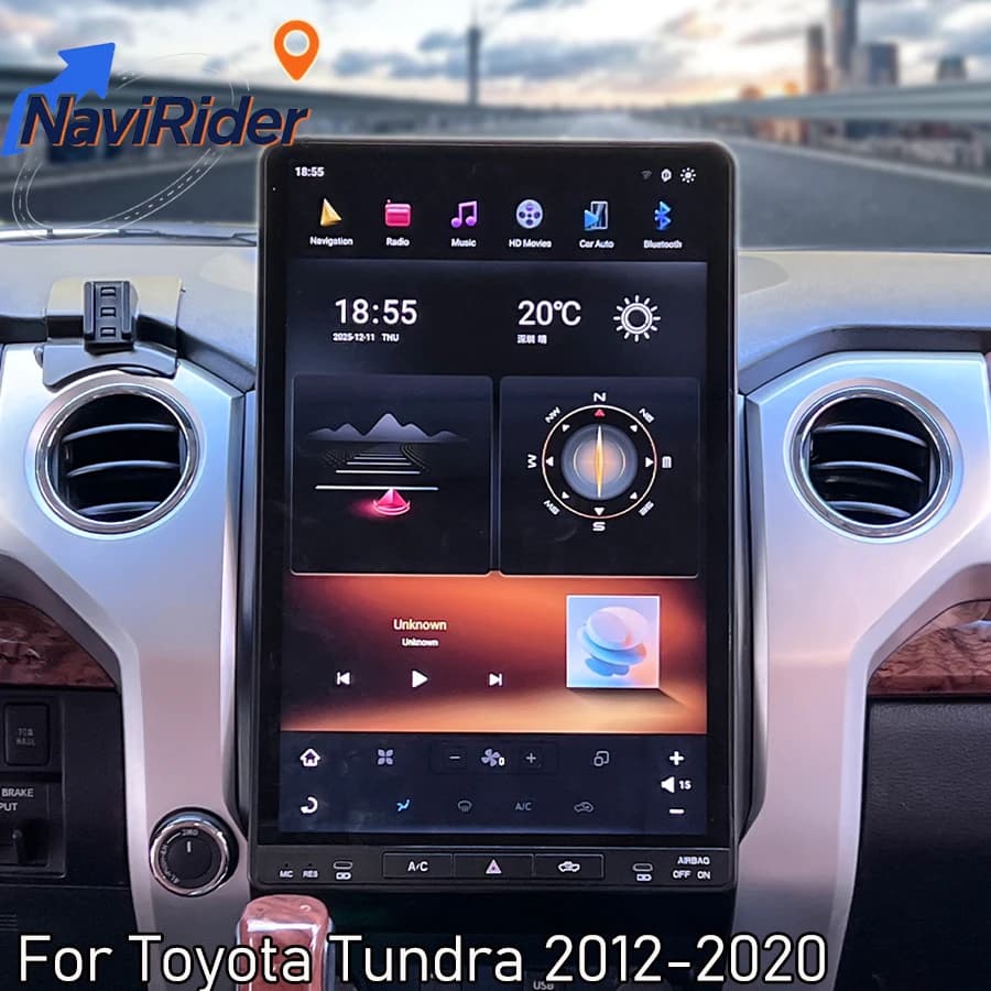 16.8" Android Screen For Toyota Tundra 2012-2020 Stereo Car Multimedia Video Player Navigation Auto Radio 4G WiFi Head Unit DSP