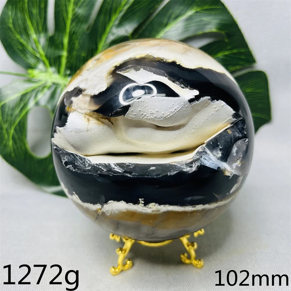 Pietre preziose naturali Crema Palline di agata Cristalli di geode Lucidati a mano Decorazione della stanza di casa Stregoneria Altare Preghiera Guarigione spirituale